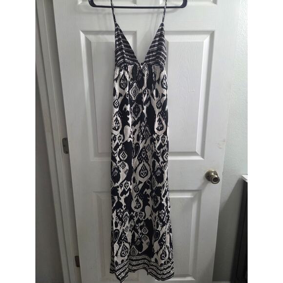 Forever 21 Womans Lightweight Maxi Dress Tribal Aztec Design Adjustable Straps M - Picture 1 of 12